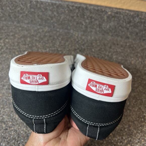 Vans Old Skool Mens Sz 8 Black Canvas Skate Sneaker Shoes Lace Up Low Top Padded - Picture 9 of 12